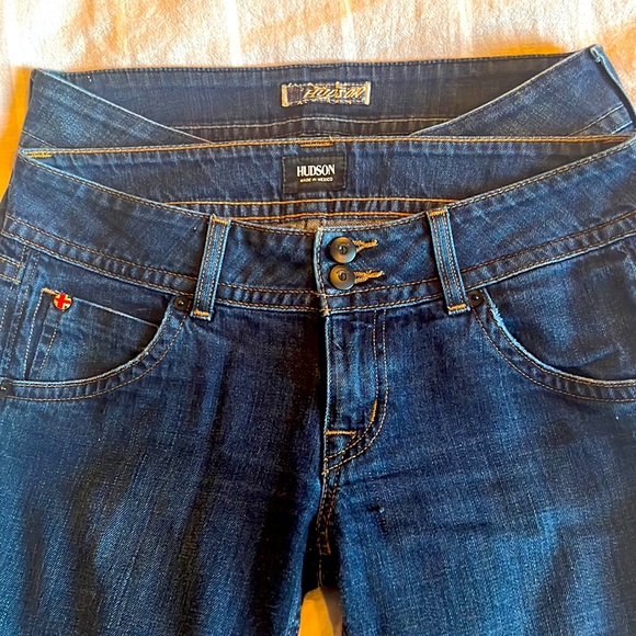2 Pairs Hudson Jeans Size 28 - Picture 1 of 14